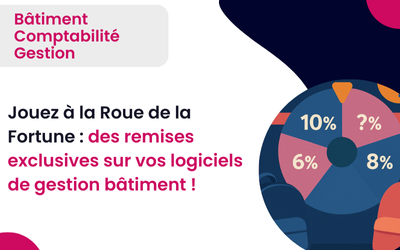 Jouez à la Roue de la Chance : des remises exclusives sur vos logiciels de gestion bâtiment !