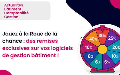 Jouez à la Roue de la Chance : des remises exclusives sur vos logiciels de gestion bâtiment !