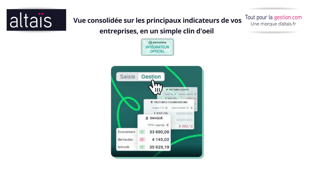 Pennylane 2026: Tableau de Bord Multi-Sociétés et vue groupes