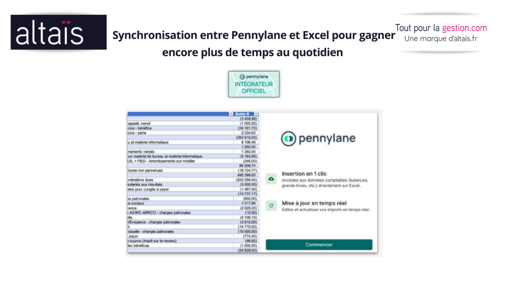 Pennylane 2026: Connecteur Excel : Synchronisation Temps Réel