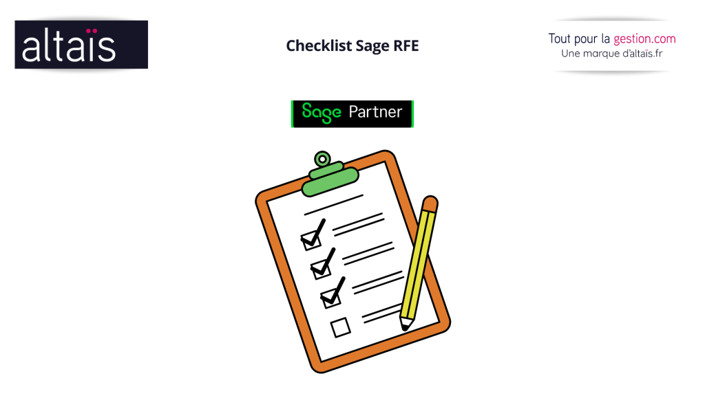 le Plan d’actions à préparer sous forme de Checklist Sage RFE pour la Réforme Facture électronique sur Sage 100, Batigest ou Sage 50. et ce plan d'actions commence par le choix de sa Plateforme Agréée, puis comprendre la réforme et découvrez les autres éléments gratuitement