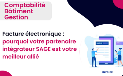 Facture électronique : pourquoi votre partenaire intégrateur SAGE est votre meilleur allié? Découvrez dans cet article les conseils sur le choix d'une plateforme Agréée, les outils, les astuces de formation, et le support technique client Sage sur la facture électronique. Avec ces bonnes idées, vos e-invoicing et e-reporting ne seront pas un casse-tête mais une réussite ! Bénéficiez des avantages de la Facture électronique pour Sage 100 - 50 et Batigest en toute tranquillité