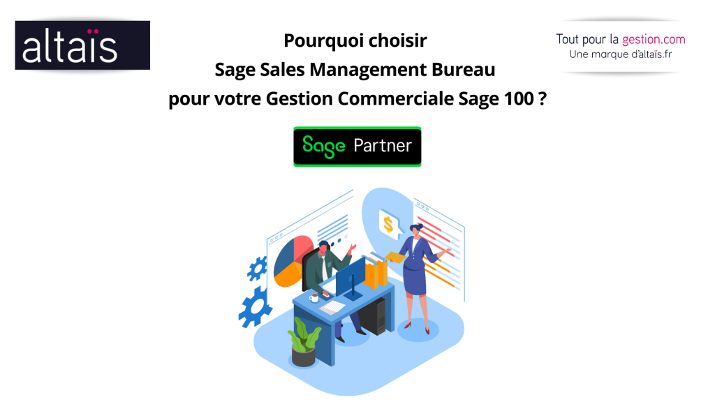 Pourquoi choisir Sage Sales Management bureau pour Sage 100 : CRM SaaS complet offrant visibilité en temps réel du pipeline commercial, rapports automatiques, gestion fiable des données clients et intégration native à Sage 100 pour un ROI rapide.