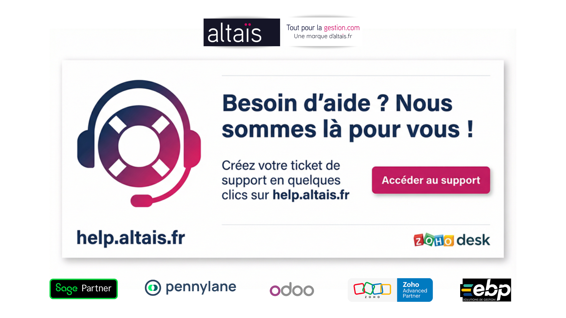 Hotline service client et support technique sur Sage 100, Sage 50, Batigest , EBP, Pennylane ou Odoo: votre hotline et télémaintenance, paramétrage, mises à jour et migration vers la facturation électronique
