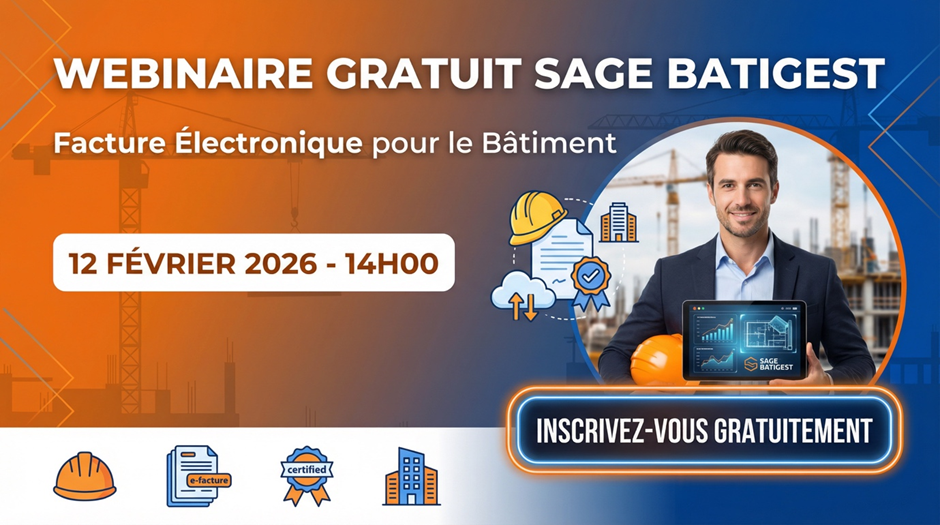 Batigest et Sage PA Facturation électronique webinar gratuit comment recevoir les factures achats fournisseurs