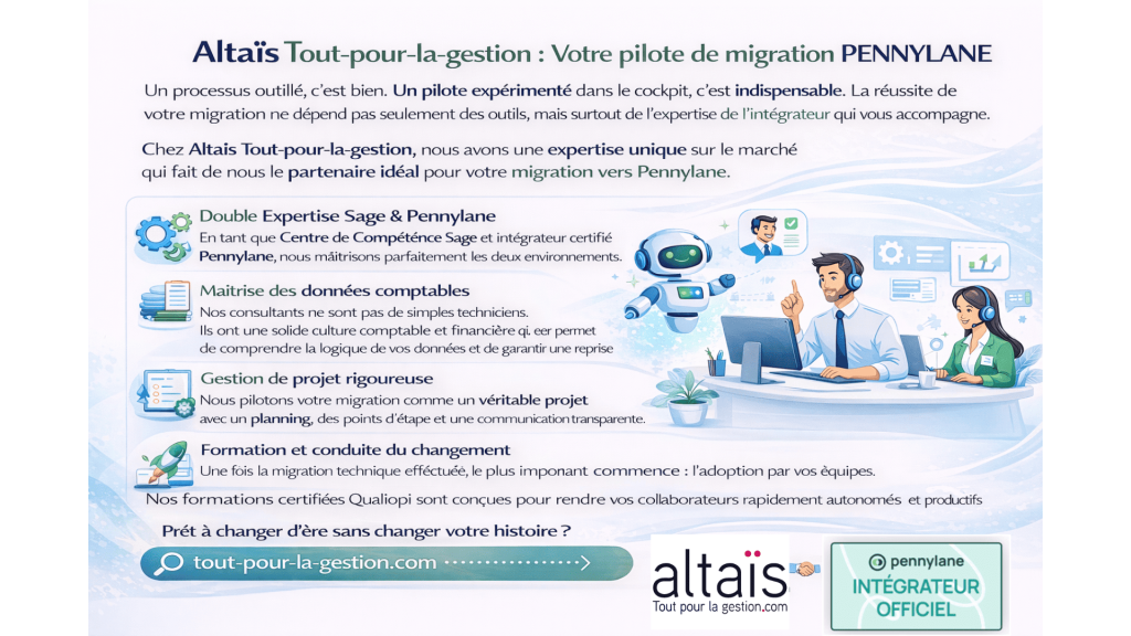 migration données Sage 50 ou Sage 100 vers Pennylane