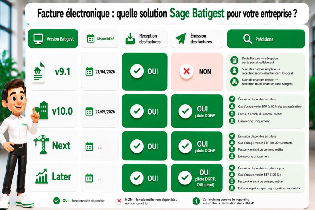 Batigest connect quelle version pour  facture électronique et inscription annuaire, ALTAIS Tout pour la gestion Partenaire intégrateur