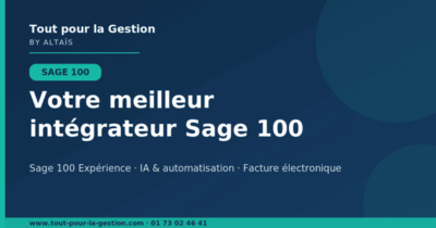 Votre meilleur intégrateur Sage 100 Facture élec, PA, IA