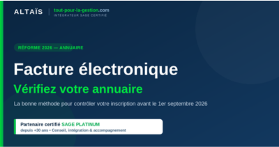 Sage Plateforme agréée Vérifiez votre inscription Facture électronique : la bonne méthode pour vérifier votre inscription dans l&rsquo;annuaire