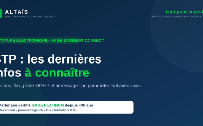 Facture électronique Sage Batigest Connect : les dernières infos à connaître inscription PA et adressage (accompagnement)
