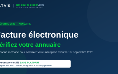 Sage Plateforme agréée Vérifiez votre inscription Facture électronique : la bonne méthode pour vérifier votre inscription dans l&rsquo;annuaire