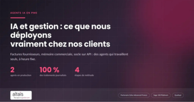 Agents IA et Automatisation : ce que nous déployons vraiment chez nos clients ZOHO