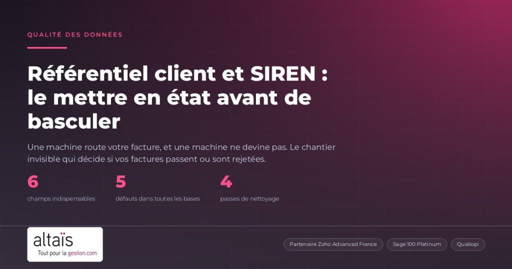 Annuaire central et SIREN : mettre son référentiel client en état avant de basculer