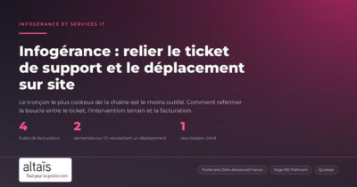Infogérance : relier le ticket de support et le déplacement sur site