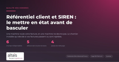 Annuaire central et SIREN : mettre son référentiel client en état avant de basculer