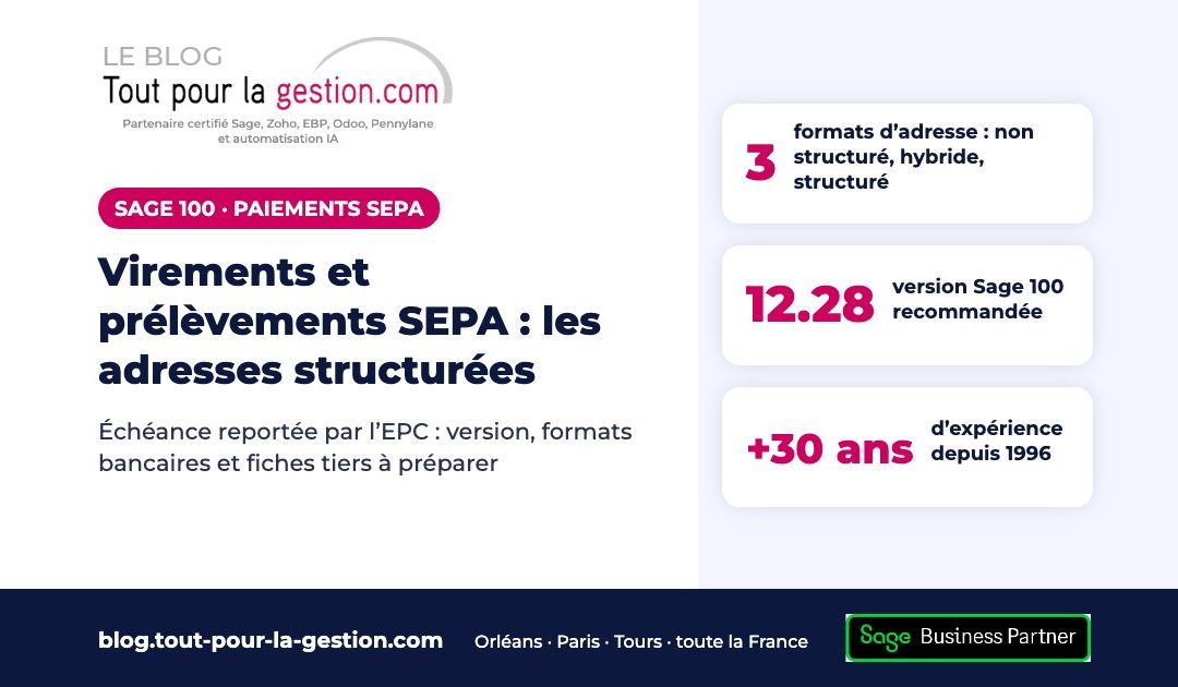 Virements et prélèvements SEPA : les adresses structurées