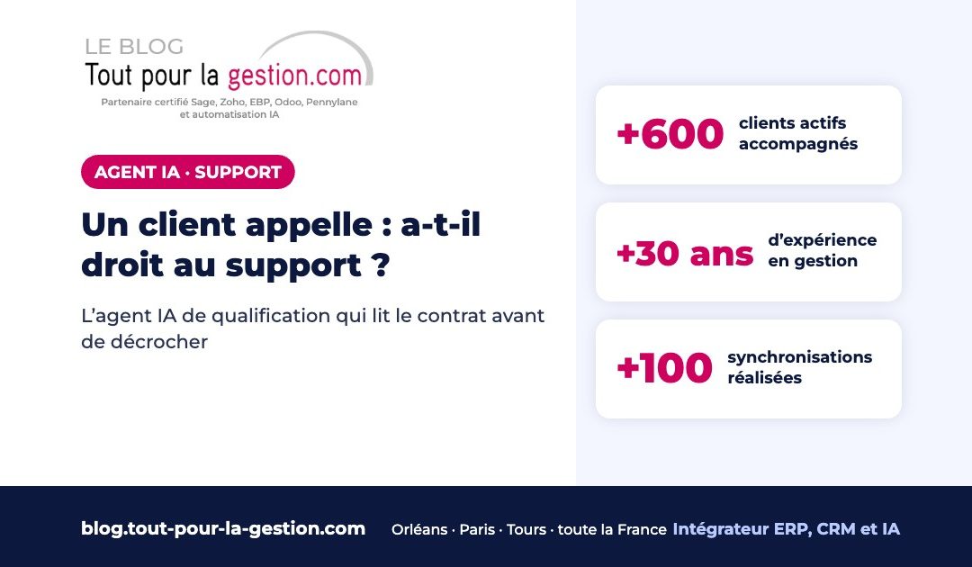 Agent IA de qualification d’appel : savoir si le client a droit au support