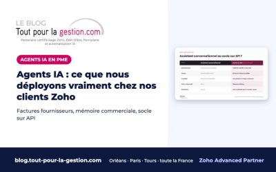 Agents IA et automatisation : ce que nous déployons vraiment chez nos clients Zoho