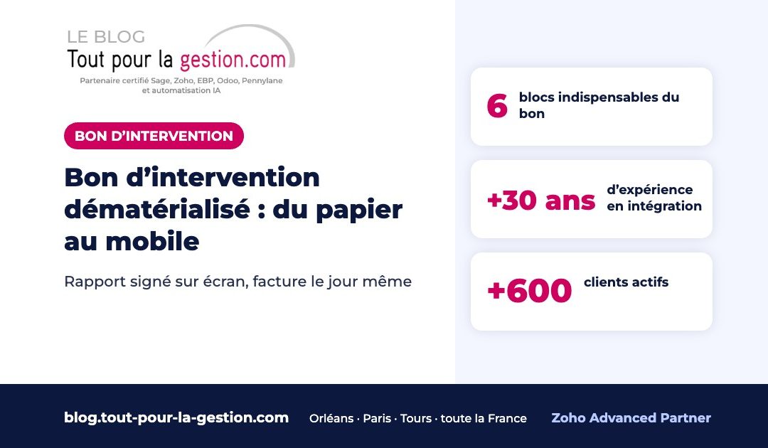 Bon d’intervention dématérialisé : passer du papier au mobile
