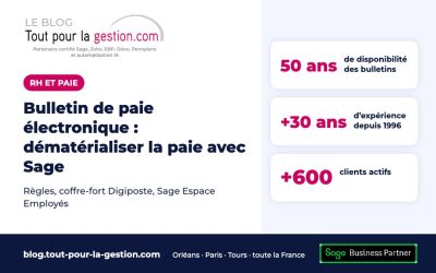 Bulletin de paie électronique : dématérialiser la paie avec Sage