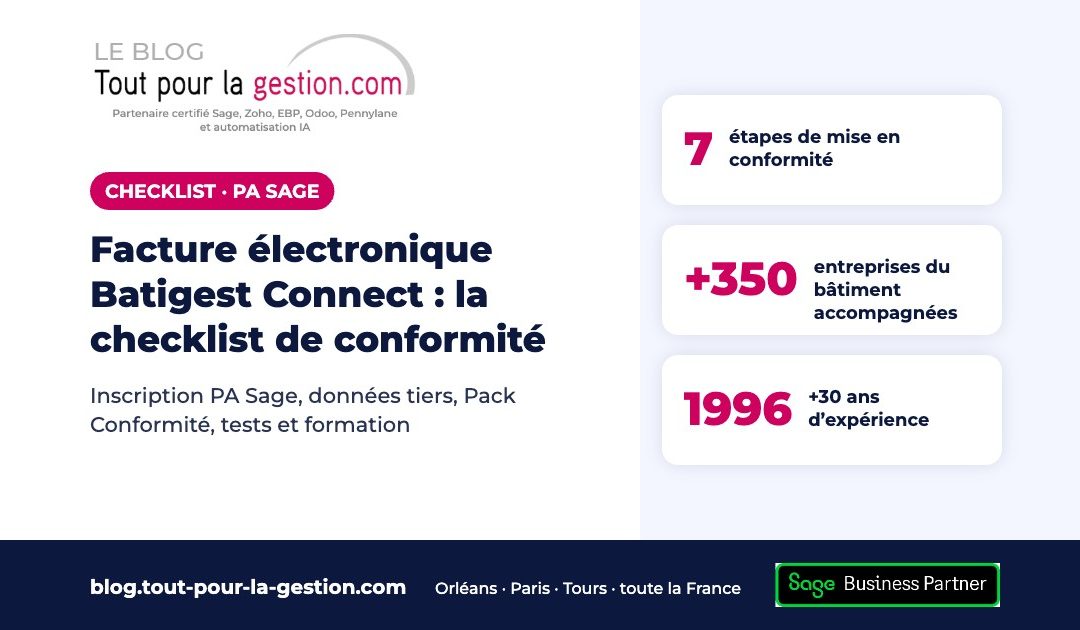 Facture électronique Batigest Connect : la checklist de conformité