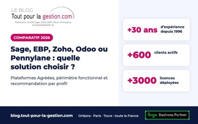 Facture électronique : Sage, EBP, Zoho, Odoo ou Pennylane ?