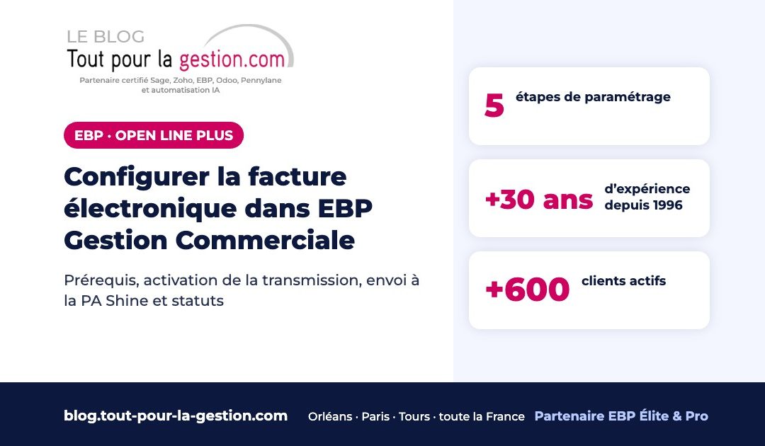 Configurer la facture électronique dans EBP Gestion Commerciale