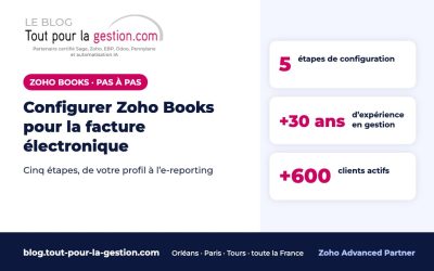 Configurer Zoho Books pour la facture électronique : pas à pas