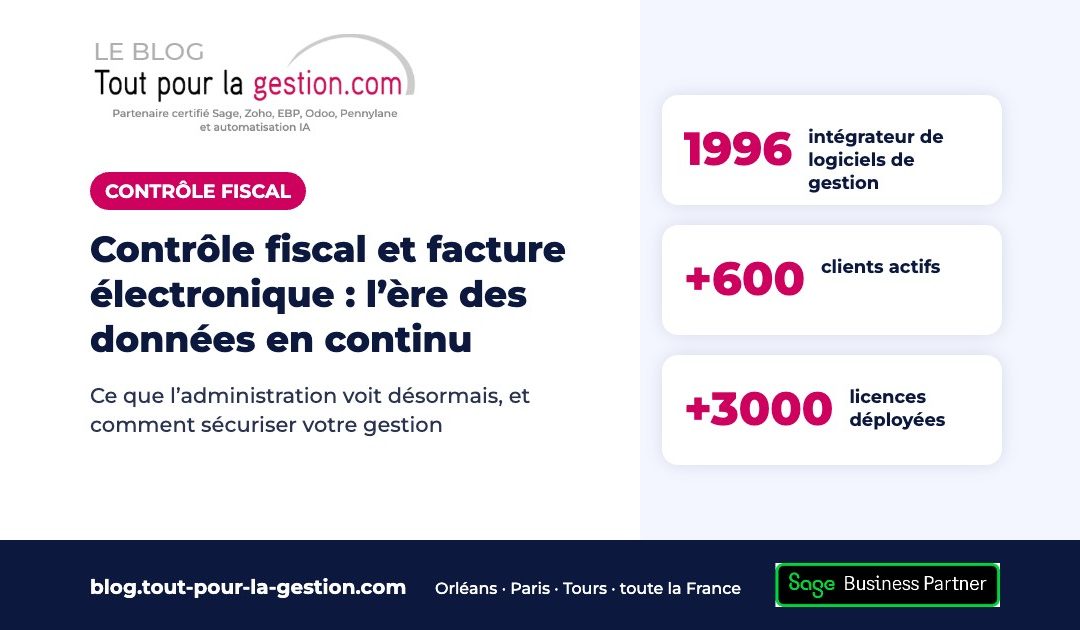 Contrôle fiscal et facture électronique : l’ère des données en continu
