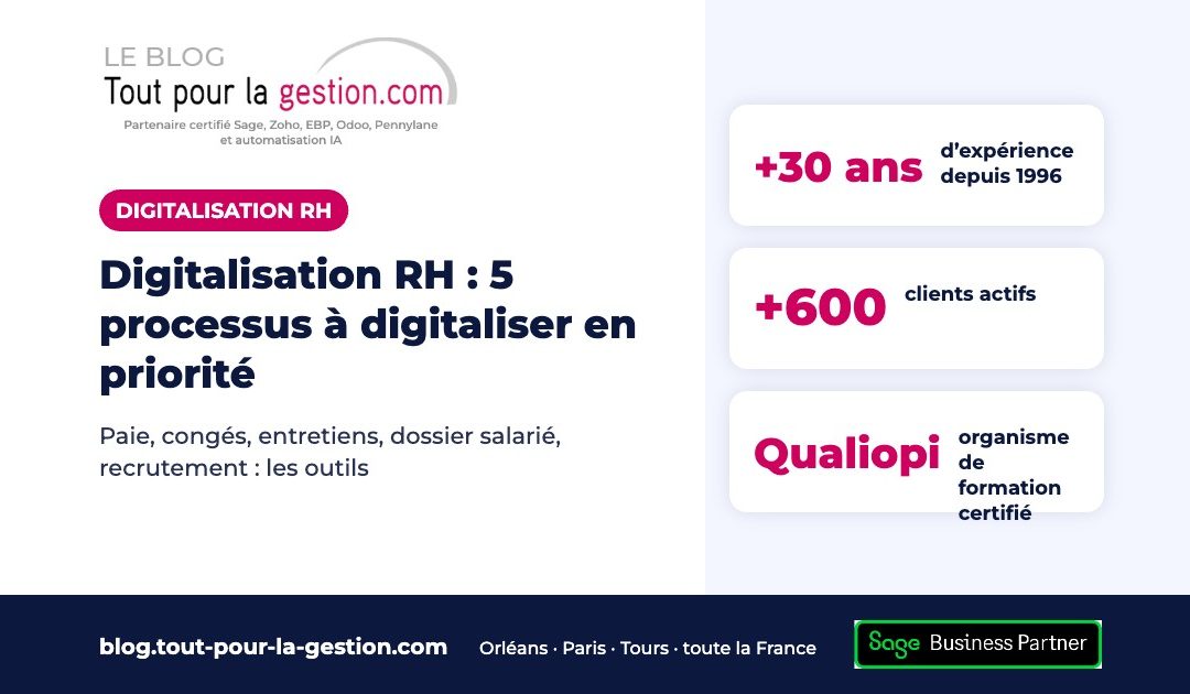 Digitalisation RH : les 5 processus à digitaliser en priorité en PME