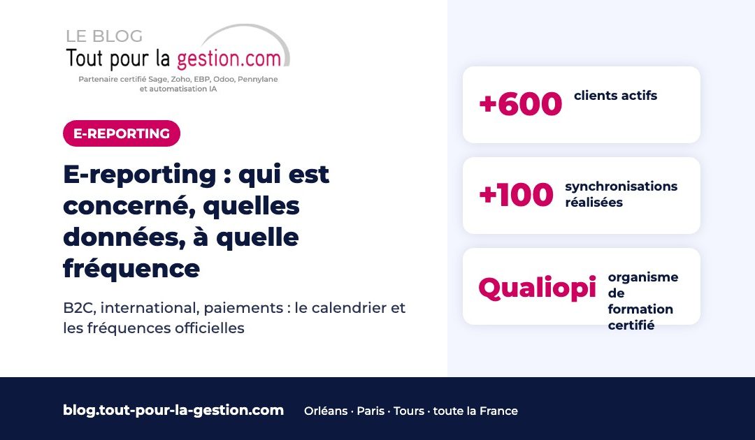 E-reporting : qui est concerné, quelles données, à quelle fréquence