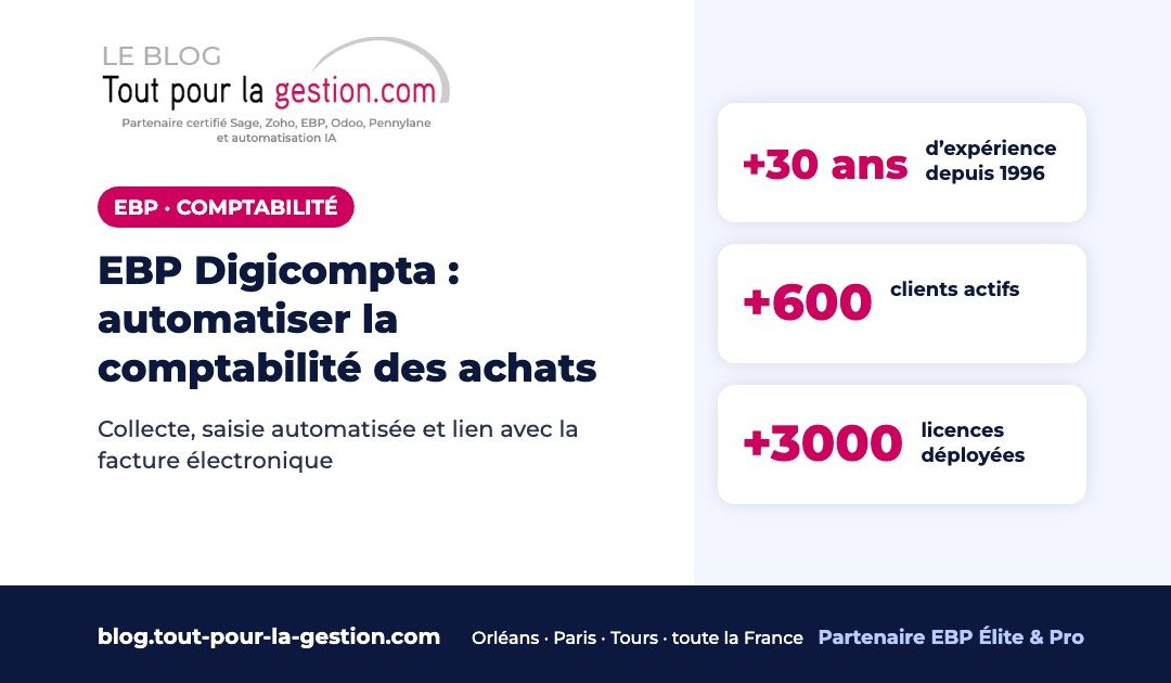 EBP Digicompta : automatiser la comptabilité des achats en 2026
