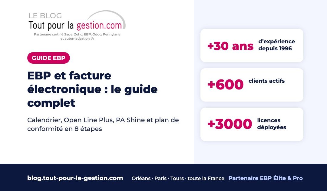 EBP et facture électronique : guide complet Open Line Plus et PA Shine