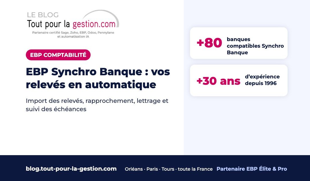 EBP Comptabilité et Synchro Banque : automatiser vos relevés bancaires
