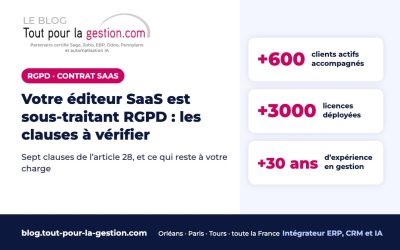 Éditeur SaaS sous-traitant RGPD : les clauses que votre contrat doit contenir