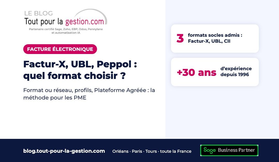 Factur-X, UBL, Peppol : quel format de facture électronique choisir ?