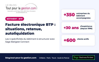 Facture électronique BTP : situations, retenue de garantie, autoliquidation