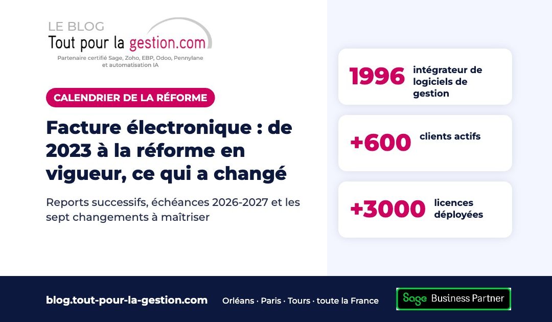 Facture électronique : de 2023 à la réforme en vigueur, ce qui a changé