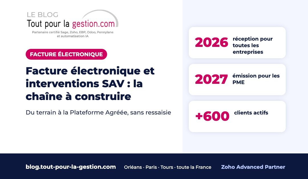 Facture électronique et interventions SAV : la chaîne à construire