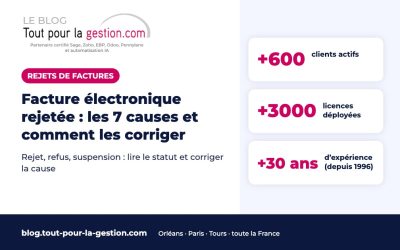 Facture électronique rejetée : les 7 causes et comment les corriger