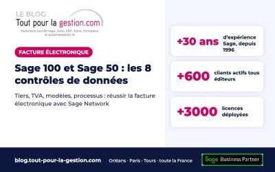 Facture électronique Sage 100 et Sage 50 : les 8 contrôles de données