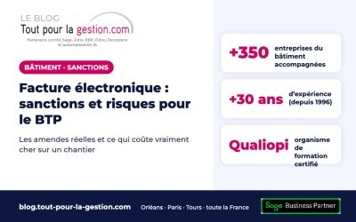 Facture électronique : sanctions et risques pour les entreprises du BTP