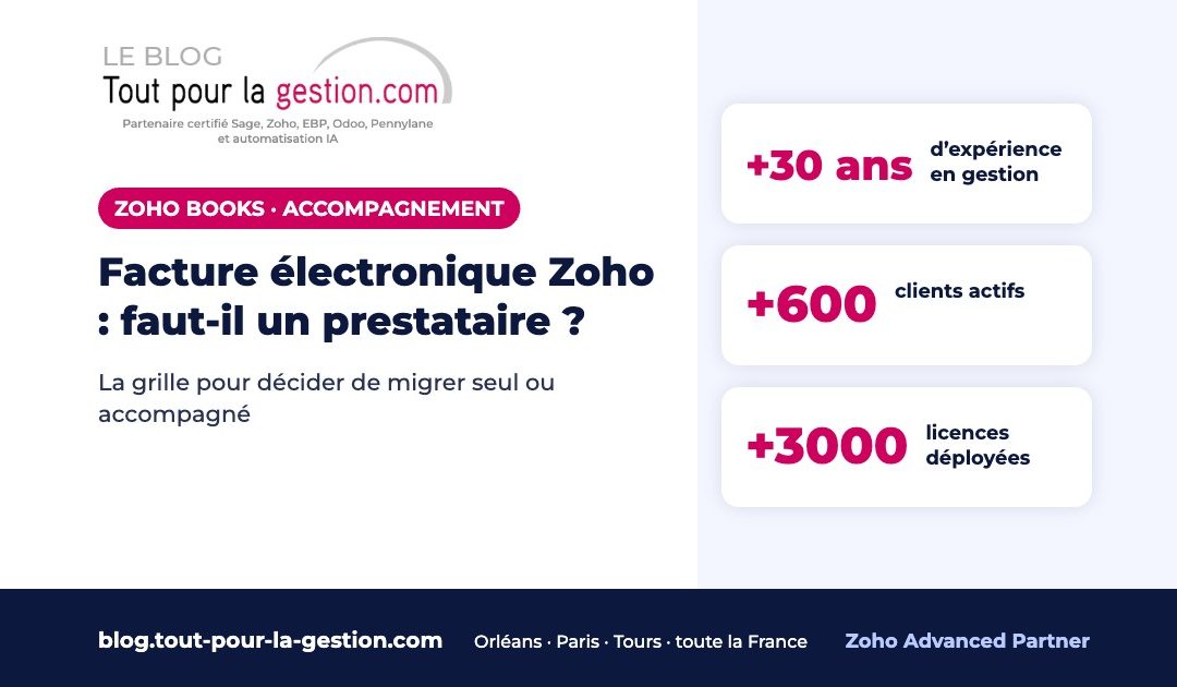 Facture électronique Zoho : faut-il un prestataire ?