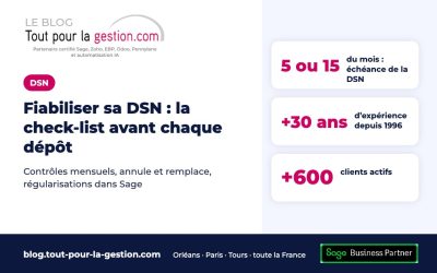 Fiabiliser sa DSN : la check-list avant chaque dépôt dans Sage