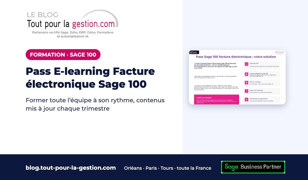 Formation e-learning Facture électronique Sage 100 : le Pass
