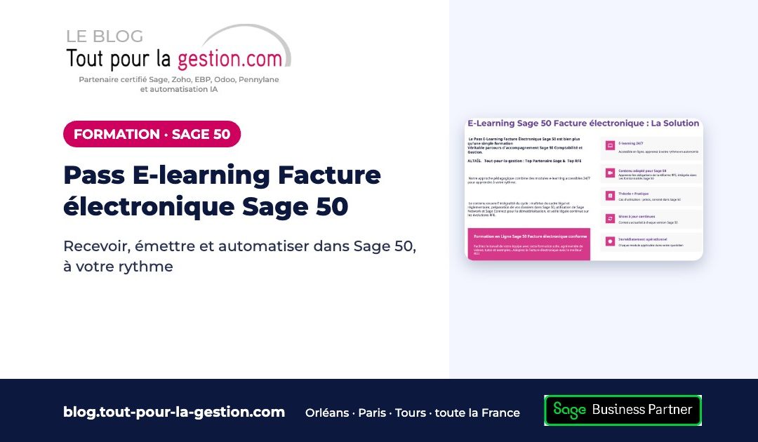 Formation e-learning Facture électronique Sage 50 : le Pass