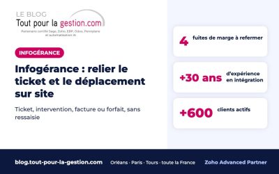 Infogérance : relier le ticket de support et le déplacement sur site
