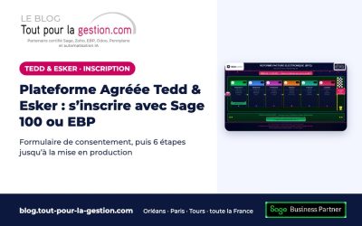 Plateforme Agréée Tedd & Esker : comment s’inscrire avec Sage 100 ou EBP
