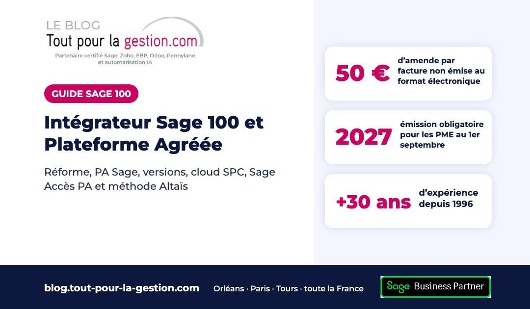 Intégrateur Sage 100 et Plateforme Agréée : le guide complet