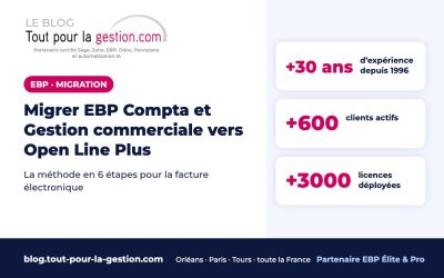 Migrer EBP Comptabilité et Gestion commerciale vers Open Line Plus